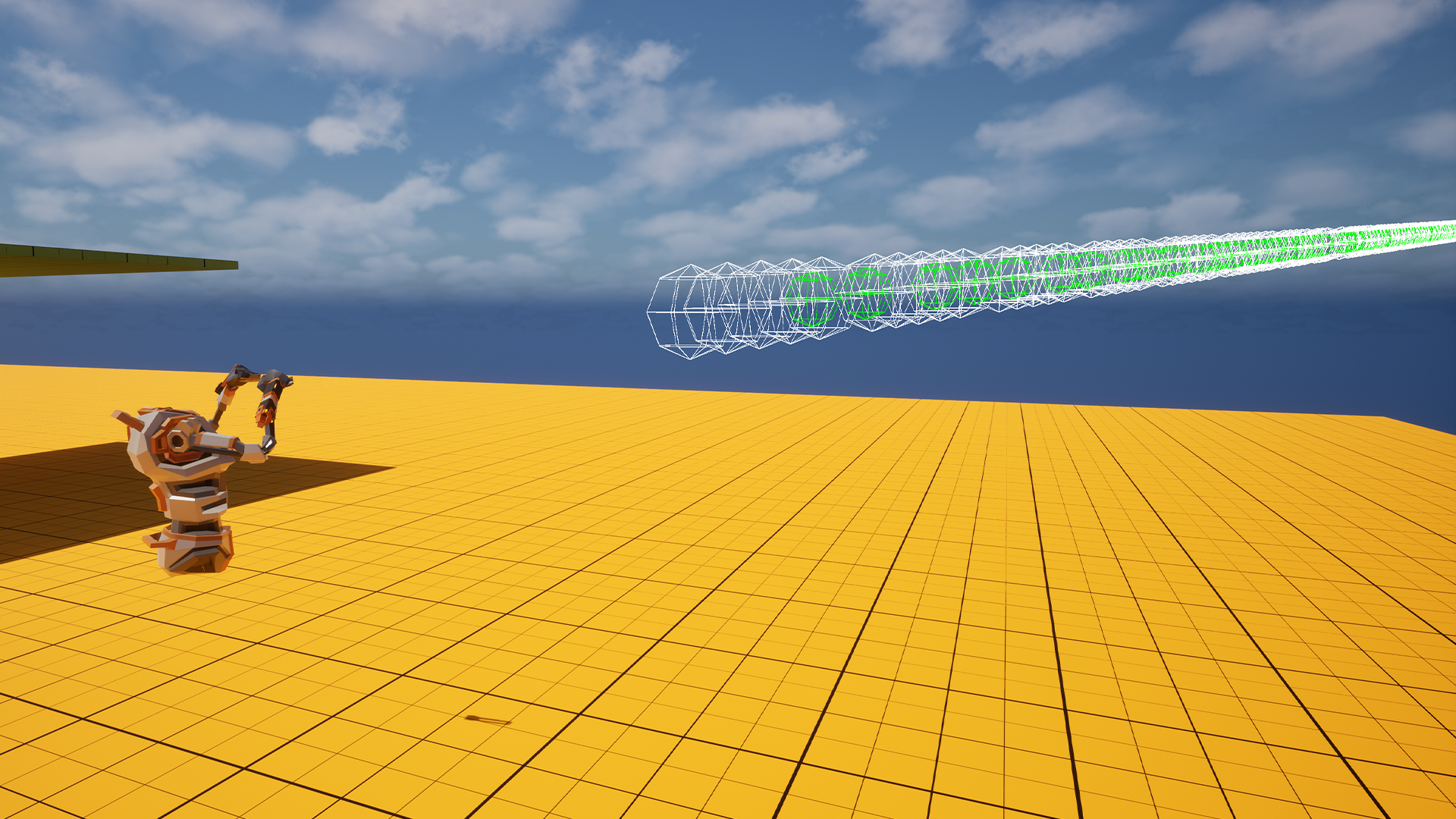 Debug drawing with a high frequency